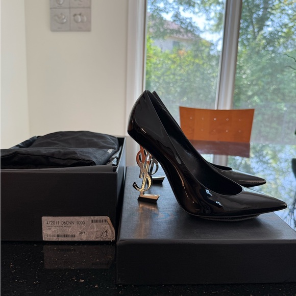 OPYUM Point Toe PUMPS IN PATENT LEATHER - Picture 2 of 6